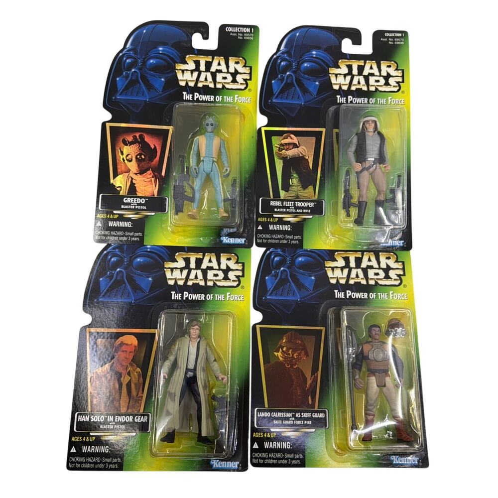 Star Wars Power of the Force Collection 1 Figures Kenner Vintage New Sealed NIB
